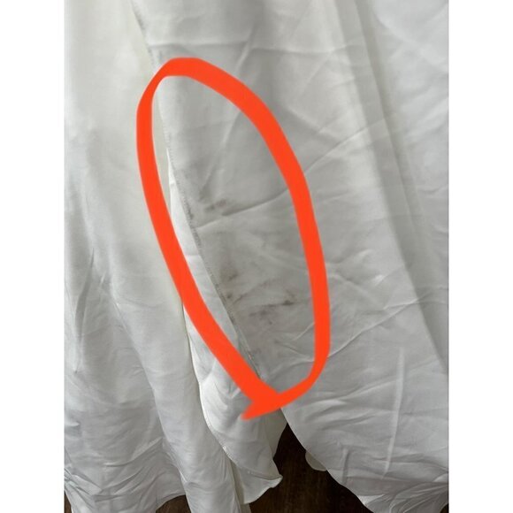 NWOT w/Defect IEENA FOR MAC DUGGAL Size 6 Empire Waist Ballgown White MSRP$398 - Picture 5 of 16